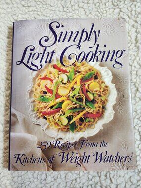 Simply Light Cooking Weight Watchers Cookbook Hardcover 250 Recipes 1992 NAL